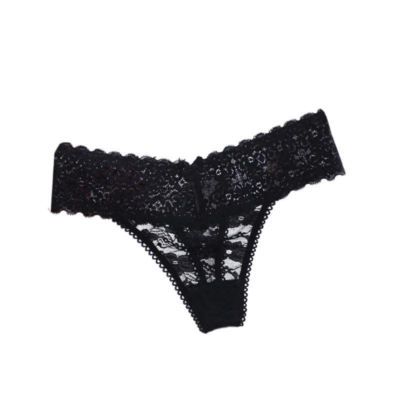 1PC Sexy Women Lace Thongs Lingerie G-string Panties Low Waist Briefs Underpants T-back Panties Plus Size Sexy Underwear, Black
1PC Sexy Women Lace Thongs Lingerie G-string Panties Low Waist Briefs Underpants T-back Panties Plus Size Sexy Underwear, Black