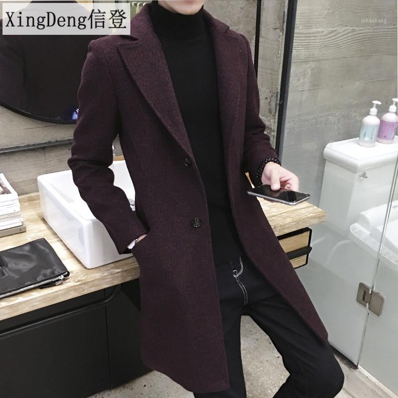 XingDeng Men Long Casual top Coats Men's Thick Wool Trench fashion warm Coat Lapel Collar Spring Autumn Overcoat Plus Size 5XL1, Black 
XingDeng Men Long Casual top Coats Men's Thick Wool Trench fashion warm Coat Lapel Collar Spring Autumn Overcoat Plus Size 5XL1, Black