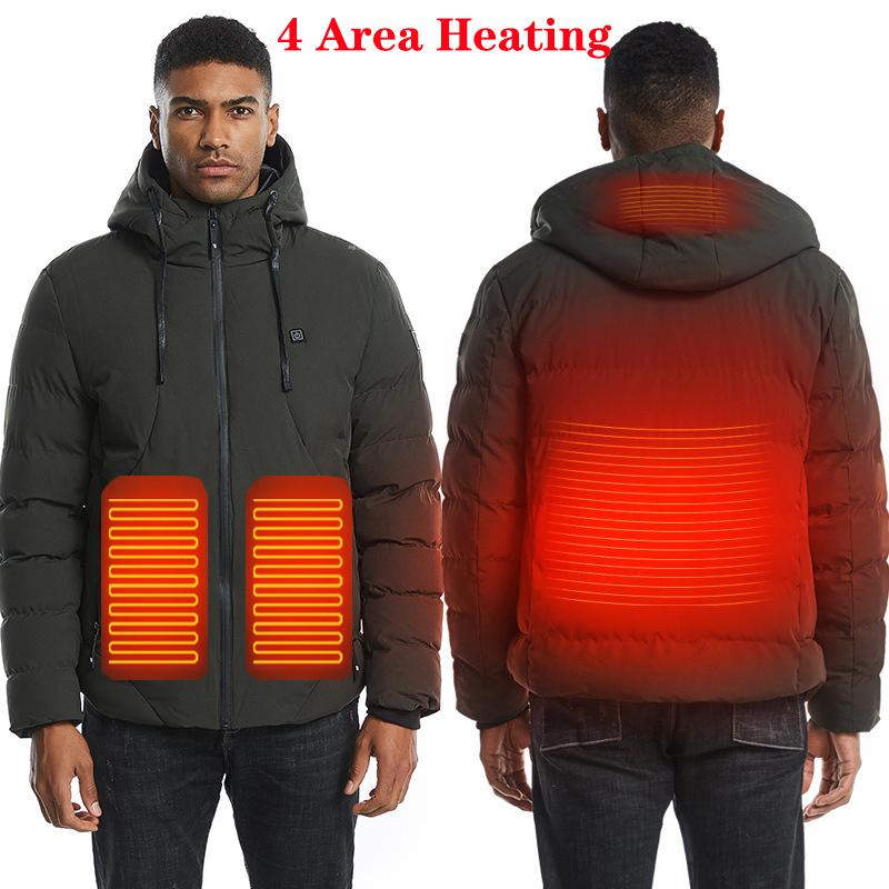 New 2/4 Area Heated Jacket Fashion Men Women Intelligent USB Electric Heating Thermal Warm Clothes Feather Winter Heated Vest, 2 area black vest
New 2/4 Area Heated Jacket Fashion Men Women Intelligent USB Electric Heating Thermal Warm Clothes Feather Winter Heated Vest, 2 area black vest