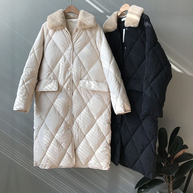 2021 New Furry Turn Collar Sleeve Winter Cotton Down Long Tops Single Button Women Coat Feminino Frag, Beige
2021 New Furry Turn Collar Sleeve Winter Cotton Down Long Tops Single Button Women Coat Feminino Frag, Beige