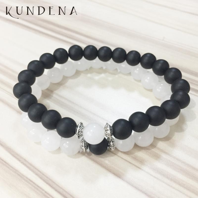Tennis Yin Yang Couples Bracelet Set His And Hers Matching Black White Onyx J-ade Beaded Sets1
Tennis Yin Yang Couples Bracelet Set His And Hers Matching Black White Onyx J-ade Beaded Sets1