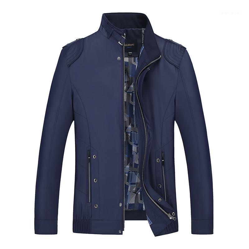 2021 Spring and autumn new style jacket men stand collar slim outerwear plus size1, Blue
2021 Spring and autumn new style jacket men stand collar slim outerwear plus size1, Blue