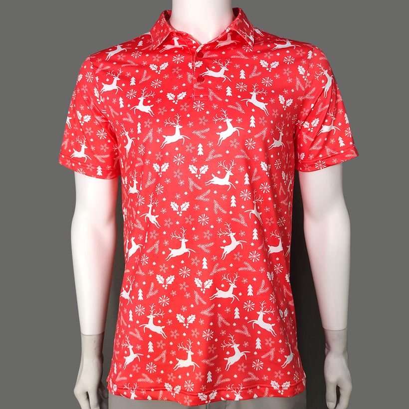 Customized Christmas Sublimation Golf Clothing Top Apparel T shirts Men's Leisure Polo Shirt ufacture by Amor Industri, Green
Customized Christmas Sublimation Golf Clothing Top Apparel T shirts Men's Leisure Polo Shirt ufacture by Amor Industri, Green