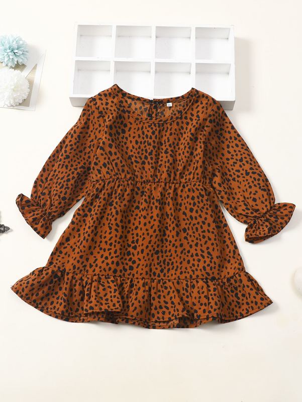 Baby Dalmatian Print Smock Dress SHE