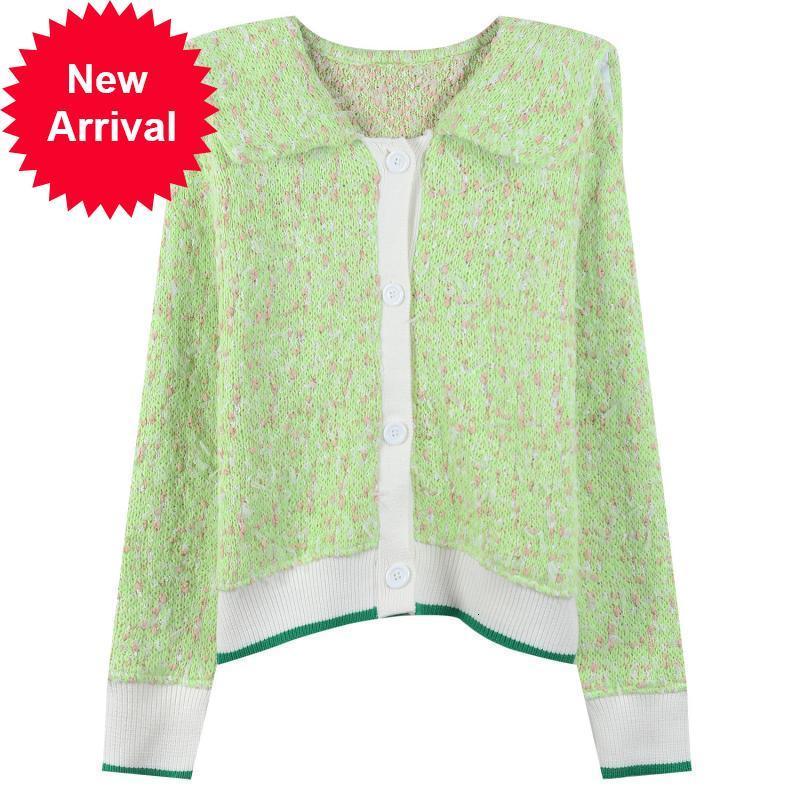 Female 2021 New Green Runway Luxury Design Single Long Sleeve Breasted Color Mixed-thread Sweater Cardigan Elegant Clothes 6FPU, Orange.
Female 2021 New Green Runway Luxury Design Single Long Sleeve Breasted Color Mixed-thread Sweater Cardigan Elegant Clothes 6FPU, Orange.