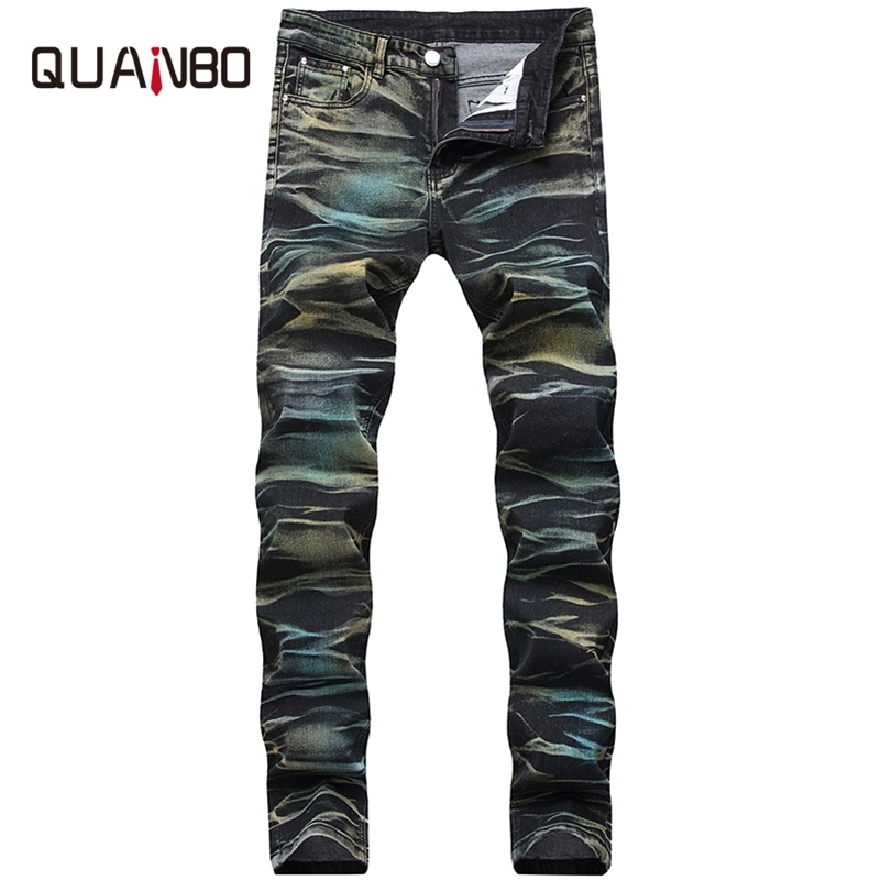 Autumn New Jeans Men Classic Casual High Quality Straight Leg Male Casual Pants Multicolour Lines Slim Fit Denim Trousers 201111
Autumn New Jeans Men Classic Casual High Quality Straight Leg Male Casual Pants Multicolour Lines Slim Fit Denim Trousers 201111