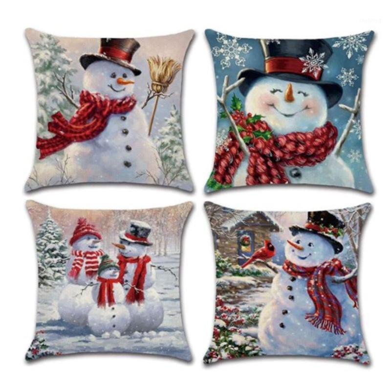 4pcs/set Christmas Decorative Pillow Case With Polyester Printing On Christmas Snowman Square Cushion Cover1
4pcs/set Christmas Decorative Pillow Case With Polyester Printing On Christmas Snowman Square Cushion Cover1