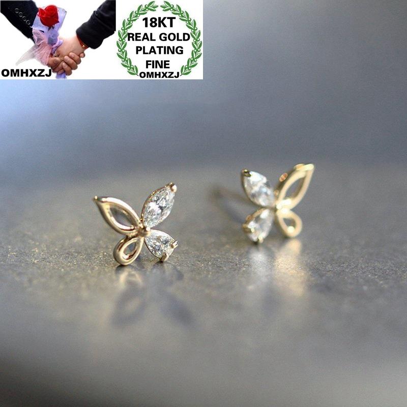 Stud OMHXZJ Wholesale EA621 European Fashion Woman Girl Party Birthday Wedding Gift Butterfly Zircon 18KT Gold Earrings
Stud OMHXZJ Wholesale EA621 European Fashion Woman Girl Party Birthday Wedding Gift Butterfly Zircon 18KT Gold Earrings
