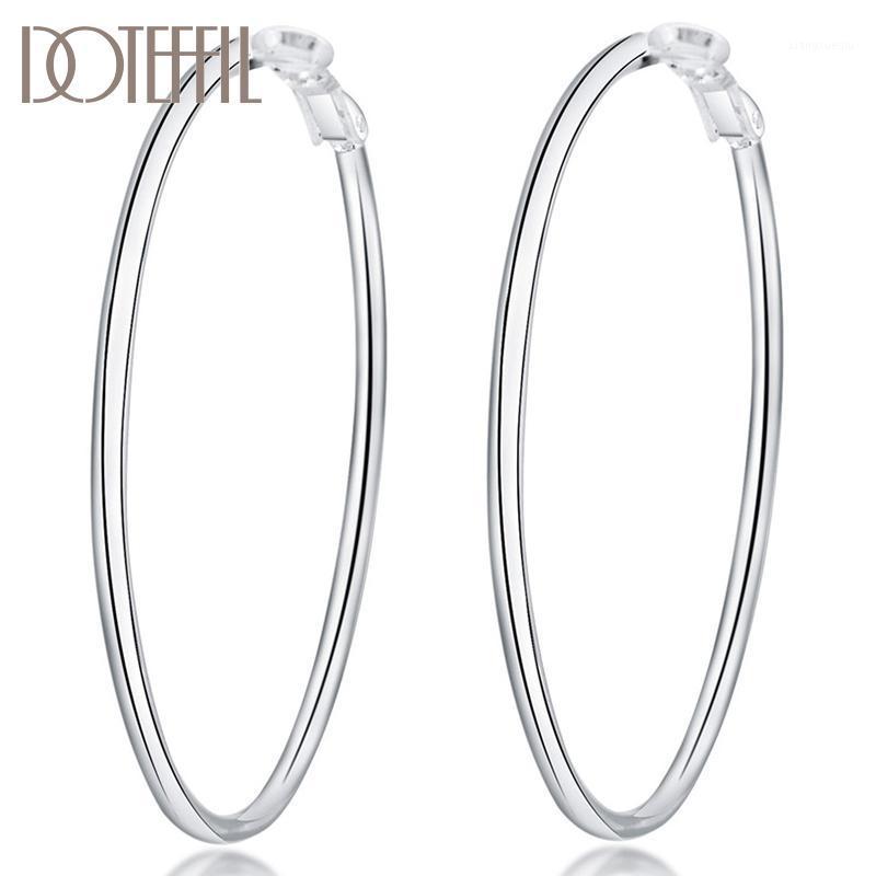 Hoop & Huggie DOTEFFIL 925 Sterling Silver Smooth 50/60/70/80mm Round Circle Earrings For Women Fashion Charm Engagement Wedding Jewelry, Golden;silver
Hoop & Huggie DOTEFFIL 925 Sterling Silver Smooth 50/60/70/80mm Round Circle Earrings For Women Fashion Charm Engagement Wedding Jewelry, Golden;silver