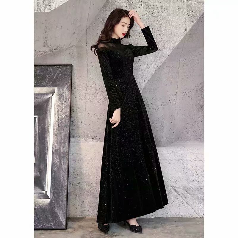 2021 New Black Long Sleeves Gola High Dresses Robe Soiree Prom Party Dressed Elegant Night 1087 D9VG evening
2021 New Black Long Sleeves Gola High Dresses Robe Soiree Prom Party Dressed Elegant Night 1087 D9VG evening