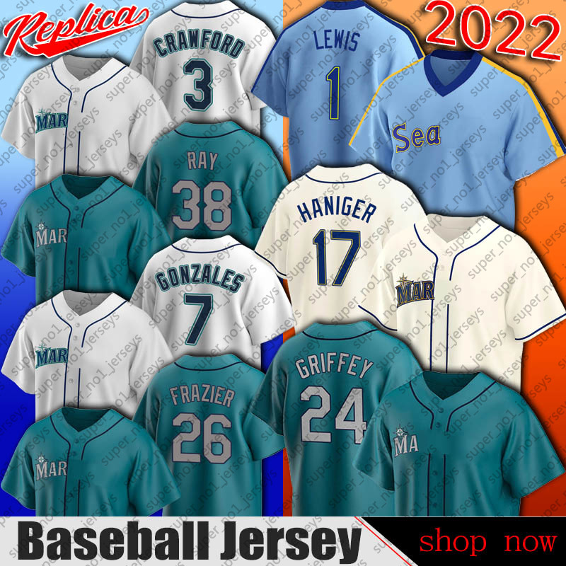 24 Ken Griffey Jr Jersey Baseball Seattle Ty France Eugenio Suarez Robbie Ray Julio Rodriguez Jerseys JP Crawford Logan Gilbert Adam Frazier Marco Gonzales Raleigh, Man custom jersey (ss)
24 Ken Griffey Jr Jersey Baseball Seattle Ty France Eugenio Suarez Robbie Ray Julio Rodriguez Jerseys JP Crawford Logan Gilbert Adam Frazier Marco Gonzales Raleigh, Man custom jersey (ss)