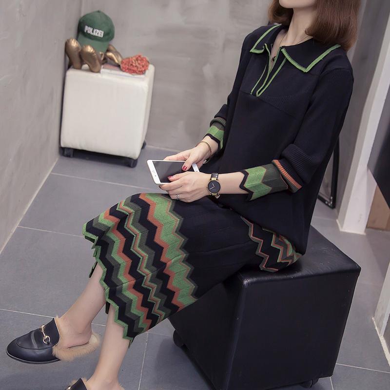 2020 New 4xl plus size women's clothing knitted suit fashion 2 piece set autumn top and skirt loose ensemble femme survetement, Black
2020 New 4xl plus size women's clothing knitted suit fashion 2 piece set autumn top and skirt loose ensemble femme survetement, Black