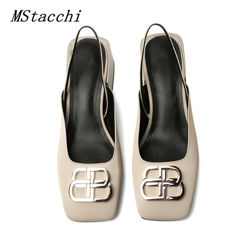 MStacchi Metal Decoration Square Toe Pumps Women Genuine Leather Low Heel Shoes Woman Sexy Sandlas Calzado Mujer Plus Size -43 LJ201113, Apricot
MStacchi Metal Decoration Square Toe Pumps Women Genuine Leather Low Heel Shoes Woman Sexy Sandlas Calzado Mujer Plus Size -43 LJ201113, Apricot