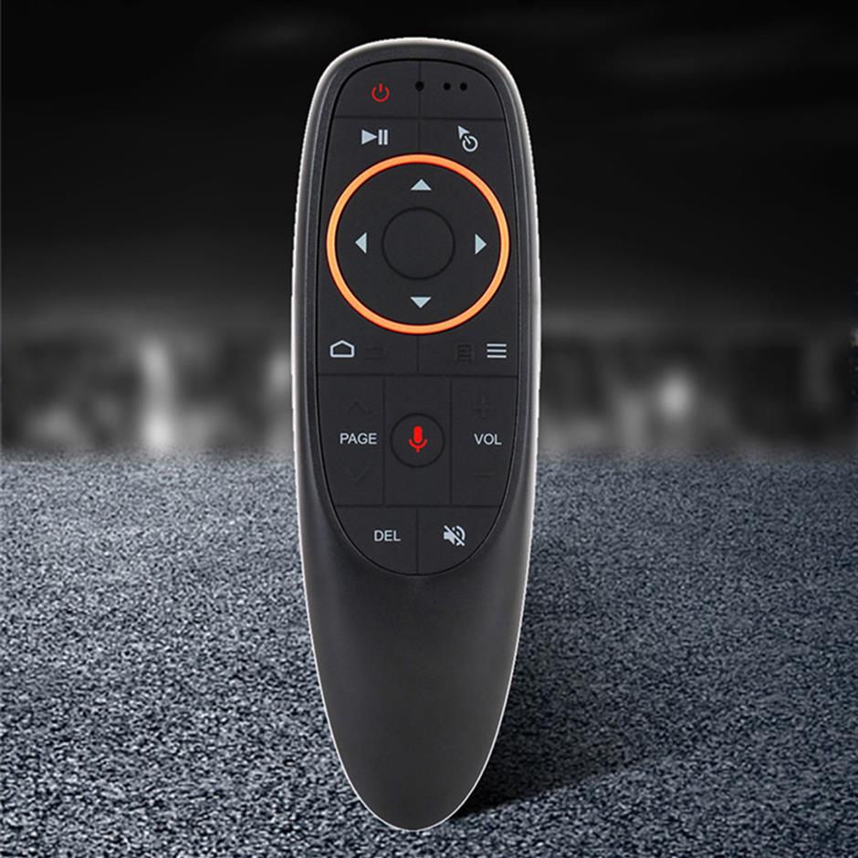 G10G10S Voice Remote Control Air Mouse with USB 24GHz Wireless 6 Axis Gyroscope Microphone IR Remote Controls For Android tv Box
