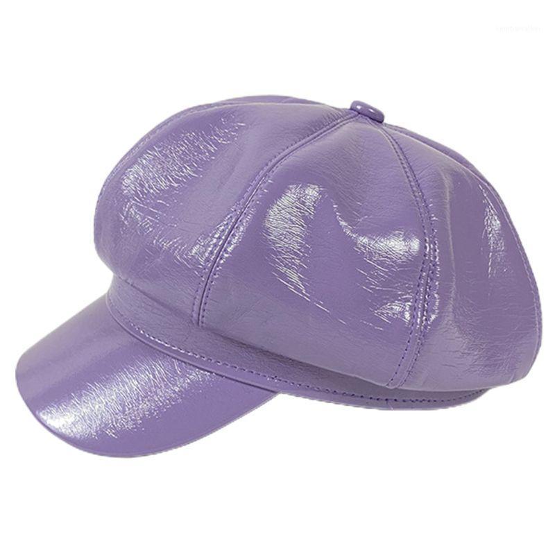 Berets Women Vintage Faux Patent Leather Beret Cap Solid Color Painter Octagonal Hat 23GE1, Yellow
Berets Women Vintage Faux Patent Leather Beret Cap Solid Color Painter Octagonal Hat 23GE1, Yellow