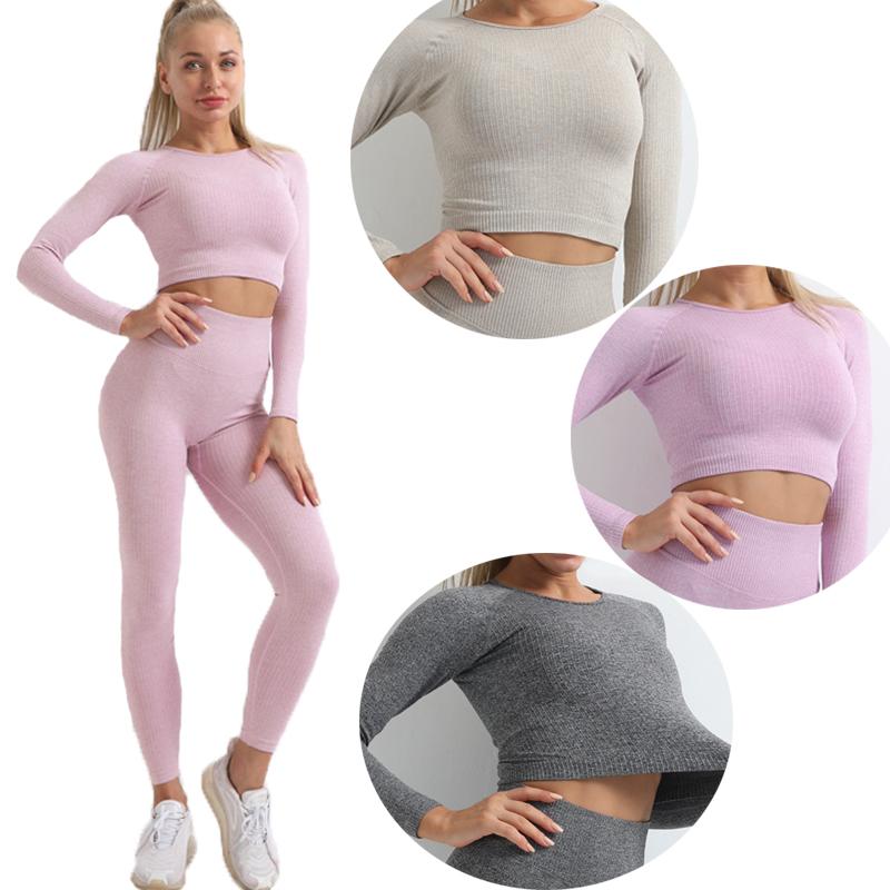 Seamless Women' Yoga Long Sleeve Fitness Sportswear Fitness Crop Long Sleeve Top Comfortable and Breathable, Photo color
Seamless Women' Yoga Long Sleeve Fitness Sportswear Fitness Crop Long Sleeve Top Comfortable and Breathable, Photo color