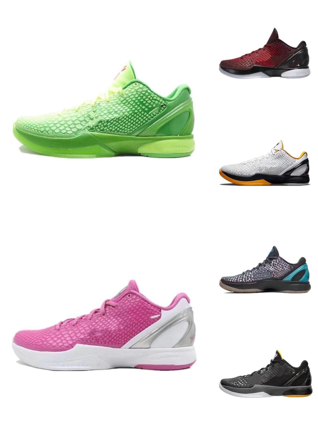 High quality Black Mamba VI 6 GRINCH Men sports shoe Mamba 6 Pink Green blac Basketball shoes With free delivery size US7-US12 A1
High quality Black Mamba VI 6 GRINCH Men sports shoe Mamba 6 Pink Green blac Basketball shoes With free delivery size US7-US12 A1