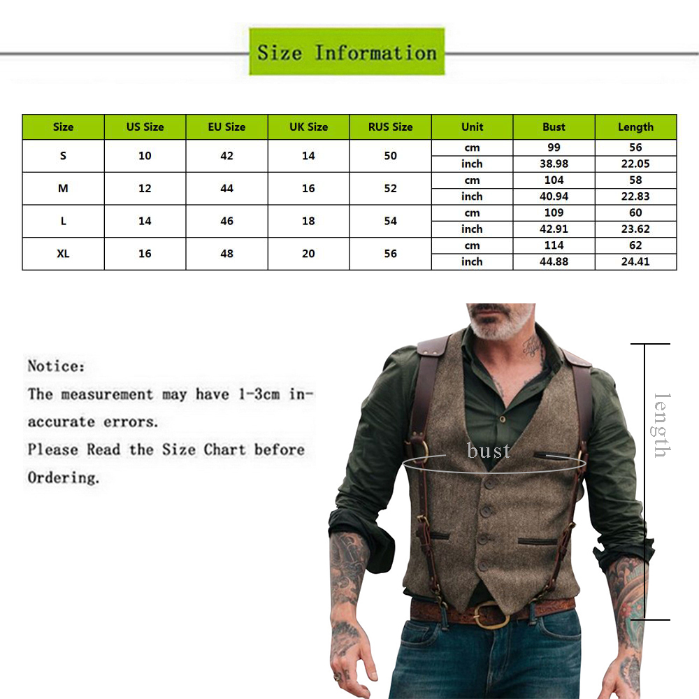 Vintage Suit Vest Men High Quality Wool Tweed Slim Gentleman Business Sleeveless Waistcoat Formal Vest For Wedding Groomsmen 201106