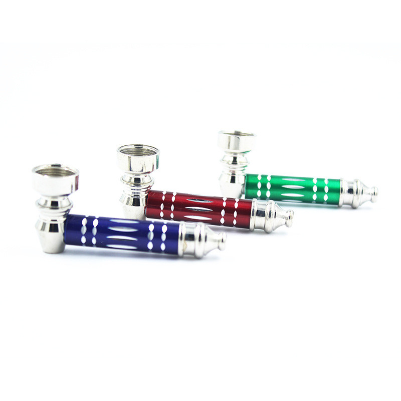 Portable Metal Tobacco Pipe Filter Smoking Pipe Mini Cigarette Stainless Steel Smoke Pipes Smoke Stocks Smoking Accessory