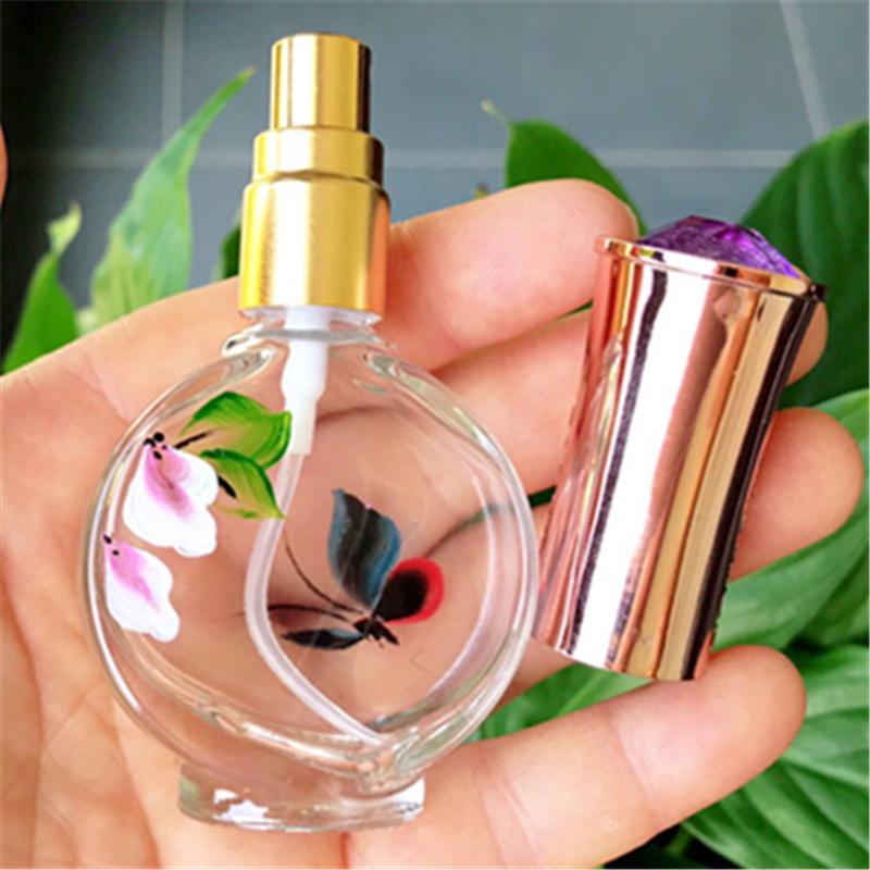 15ml Glass Perfume Empty Spray Bottle Gemstone Cover New Hand-painted Round Bottle 100PCS/LOT
15ml Glass Perfume Empty Spray Bottle Gemstone Cover New Hand-painted Round Bottle 100PCS/LOT
