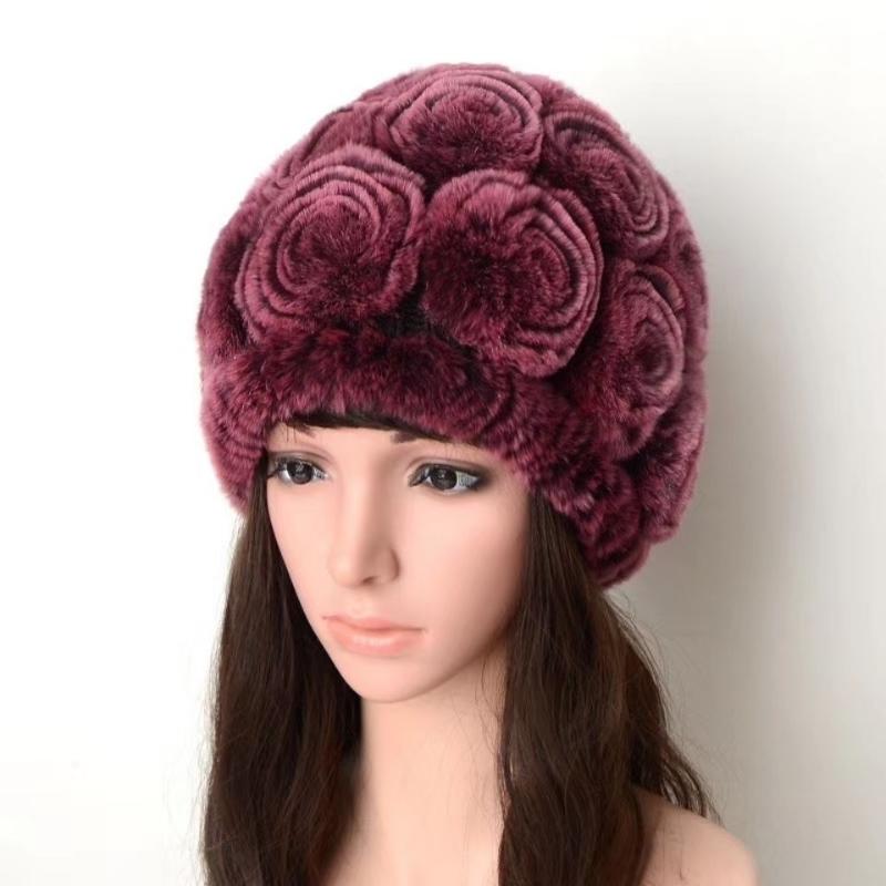 Real Fur Hat For Women Winter Fashion Genuine Rex Fur New 2020 Style Russian rose Beanies Hats Female Beanies, Color 12
Real Fur Hat For Women Winter Fashion Genuine Rex Fur New 2020 Style Russian rose Beanies Hats Female Beanies, Color 12