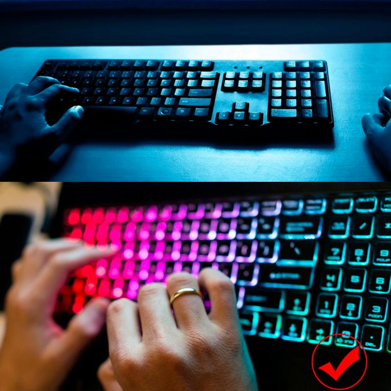 PBT Keycap Set with Translucent Layer for Mechanical Keyboards Two-color translucent keycap 104 mechanical 2color PBT Set
PBT Keycap Set with Translucent Layer for Mechanical Keyboards Two-color translucent keycap 104 mechanical 2color PBT Set