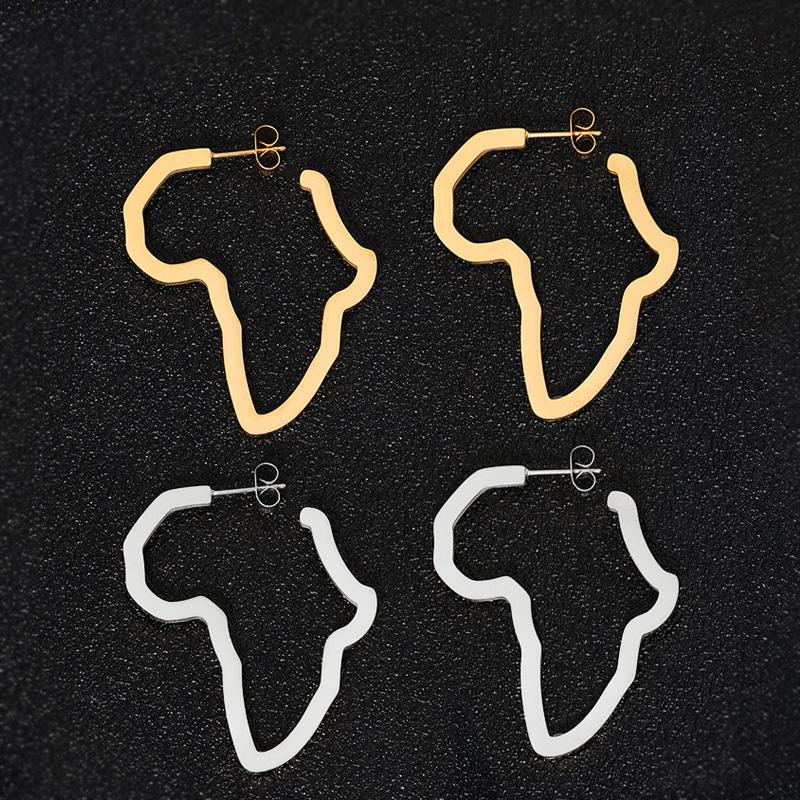 African Map Stud Earing Stainless Steel Gold Africa Map Earrings Hollow Jewelry For Women Hip Hop Ethnic Cute Gift
African Map Stud Earing Stainless Steel Gold Africa Map Earrings Hollow Jewelry For Women Hip Hop Ethnic Cute Gift
