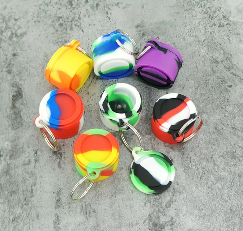 6ML Keychain Silicon Container Keyring Wax Container Silicon Jar Silicon Oil Box Smoking Tools, Silver
6ML Keychain Silicon Container Keyring Wax Container Silicon Jar Silicon Oil Box Smoking Tools, Silver
