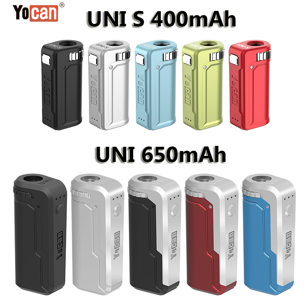 Authentic Yocan UNI Mod UNI S Battery Electronic Cigarette 400mAh 650mAh Voltage Adjustable Vape Pen With Flexible Cartridge Hole E Cigs
Authentic Yocan UNI Mod UNI S Battery Electronic Cigarette 400mAh 650mAh Voltage Adjustable Vape Pen With Flexible Cartridge Hole E Cigs