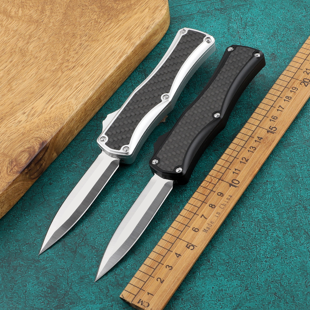 Goddess Angela CF D2 Double-edged Tactical Automatic Folding Knife Sharp Outdoor Tactical Camping Hunting Kitchen Supplies Fixed Knife Tool
Goddess Angela CF D2 Double-edged Tactical Automatic Folding Knife Sharp Outdoor Tactical Camping Hunting Kitchen Supplies Fixed Knife Tool