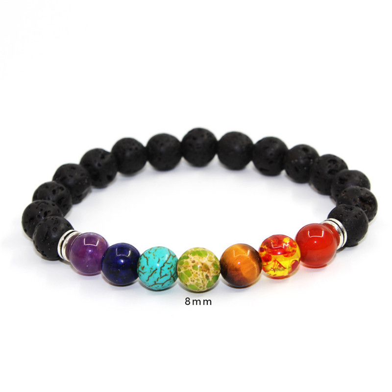 8MM Volcano Stone Bracelet Fashion Natural Lava Volcano Tiger Eye Laip Amethyst with Seven Color Stone Beaded Designer Bracelet Bangle Gifts
8MM Volcano Stone Bracelet Fashion Natural Lava Volcano Tiger Eye Laip Amethyst with Seven Color Stone Beaded Designer Bracelet Bangle Gifts