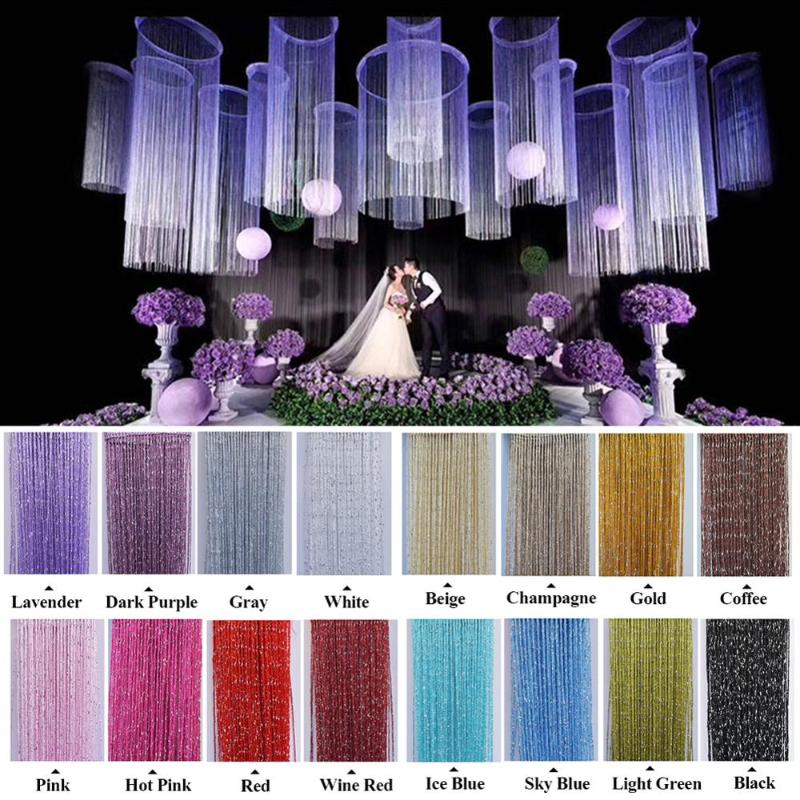 200x100 cm Modern Cute Flash Line Shiny Tassel String Door Curtain Window Room Divider Curtain Valance Home Decoration, Gray
200x100 cm Modern Cute Flash Line Shiny Tassel String Door Curtain Window Room Divider Curtain Valance Home Decoration, Gray