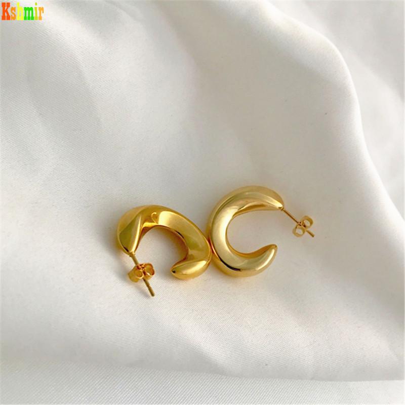 Kshmir Golden C-shaped Small Irregular Hoop Earrings Geometric Earrings Simple Stylish Hoop Rings for Women Punk Metal 10113
Kshmir Golden C-shaped Small Irregular Hoop Earrings Geometric Earrings Simple Stylish Hoop Rings for Women Punk Metal 10113