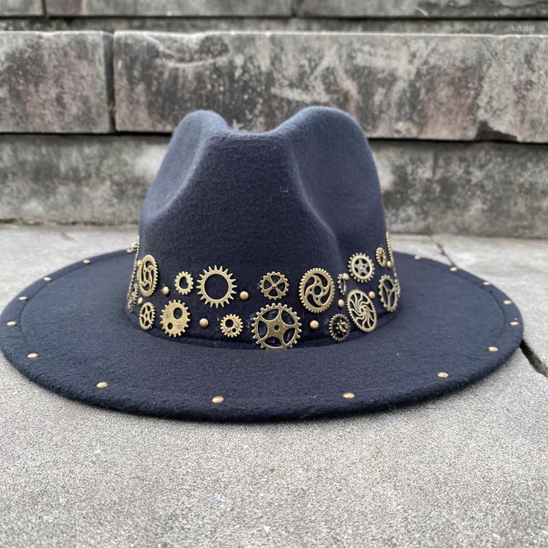 2020 Steampunk Wool Women Men's Punk Fedora Hat Acrylic Gems Wide Brim Jazz Cap Vintage Panama Sun Top Hat1, Black
2020 Steampunk Wool Women Men's Punk Fedora Hat Acrylic Gems Wide Brim Jazz Cap Vintage Panama Sun Top Hat1, Black