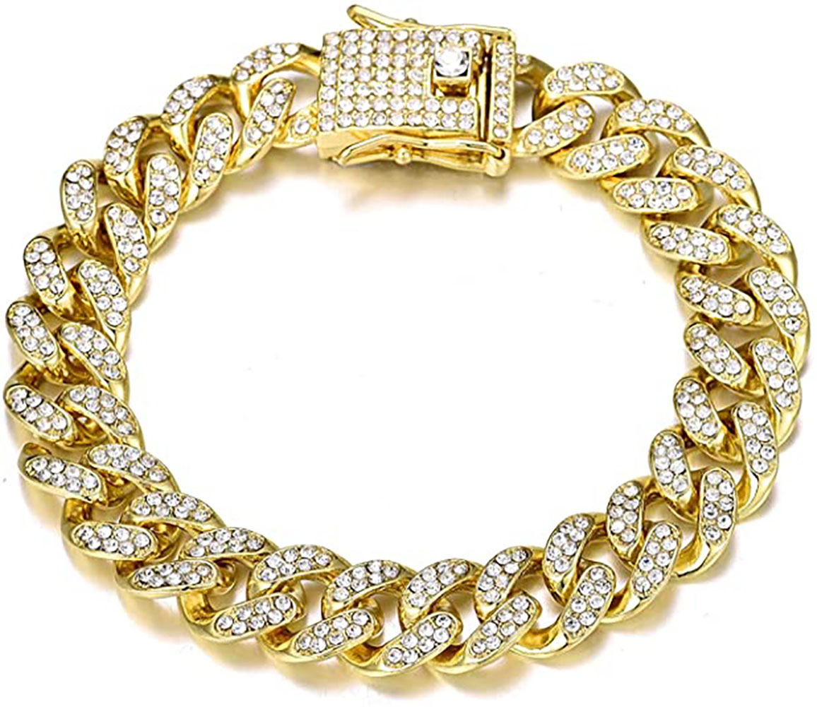 fashion trend hip hop diamond inlaid CUBAN CHAIN men's bracelet personalized simple bracelet
fashion trend hip hop diamond inlaid CUBAN CHAIN men's bracelet personalized simple bracelet