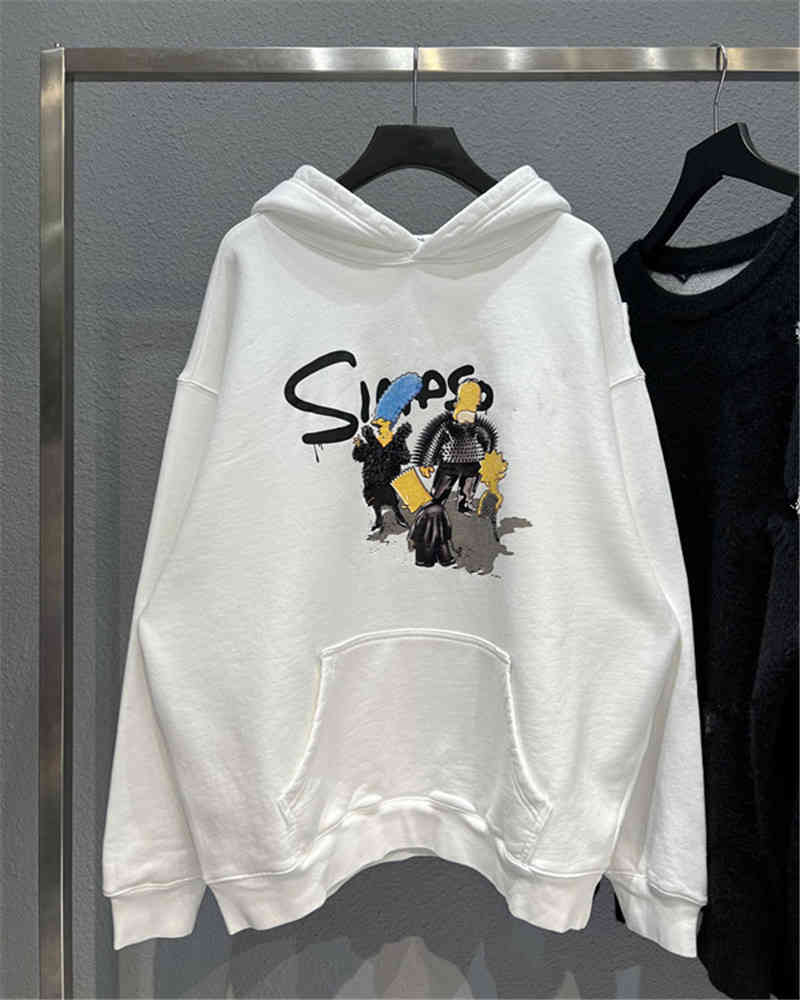 Men's Hoodies & Sweatshirts High version 21fw autumn winter Simpson digital printing couple Paris Fleece Hoodie BHV9, White
Men's Hoodies & Sweatshirts High version 21fw autumn winter Simpson digital printing couple Paris Fleece Hoodie BHV9, White