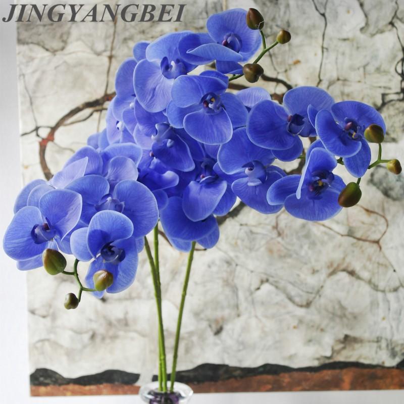 106cm Latex Butterfly Orchid Artificial Flowers High Quality Fake Flower for Wedding Decorate Home Decoration Party Accessory, Blue
106cm Latex Butterfly Orchid Artificial Flowers High Quality Fake Flower for Wedding Decorate Home Decoration Party Accessory, Blue