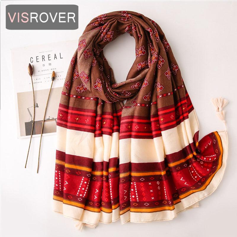VISROVER 2021 geometri printing viscose summer scarf with small fringer Fashion beach Wraps Spring Shawls Hijab gift wholesales
VISROVER 2021 geometri printing viscose summer scarf with small fringer Fashion beach Wraps Spring Shawls Hijab gift wholesales
