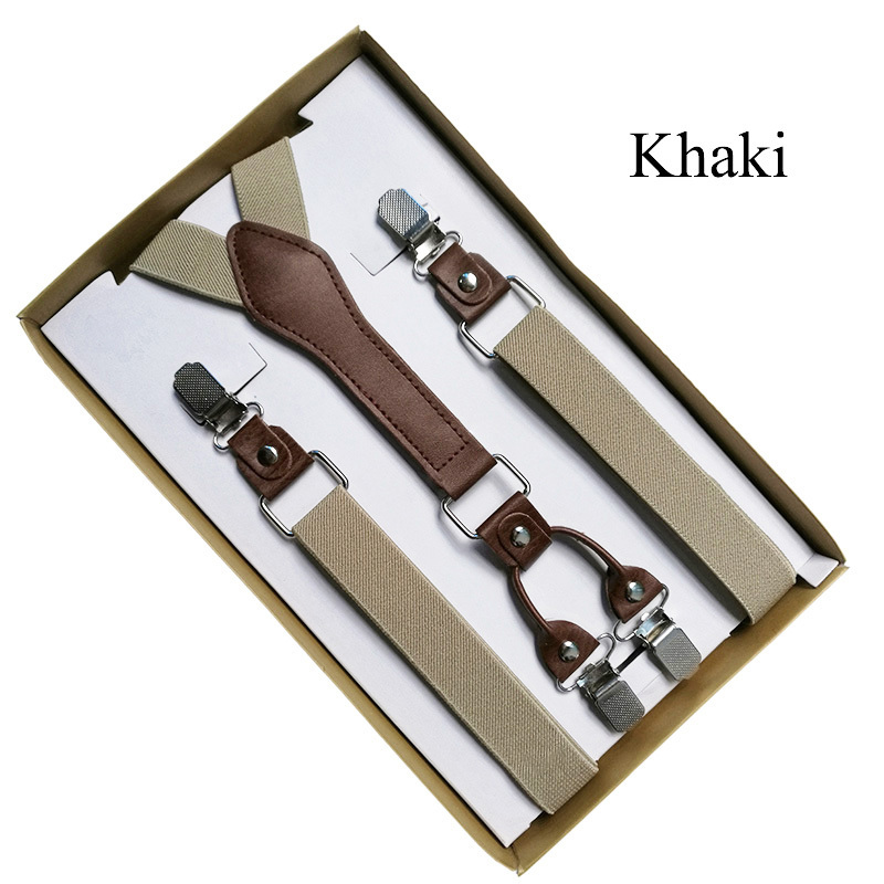 4 Clip Men's Suspenders Men Braces Supports tirantes For Women Elastic Adjustable Pants Straps Clothing 201028