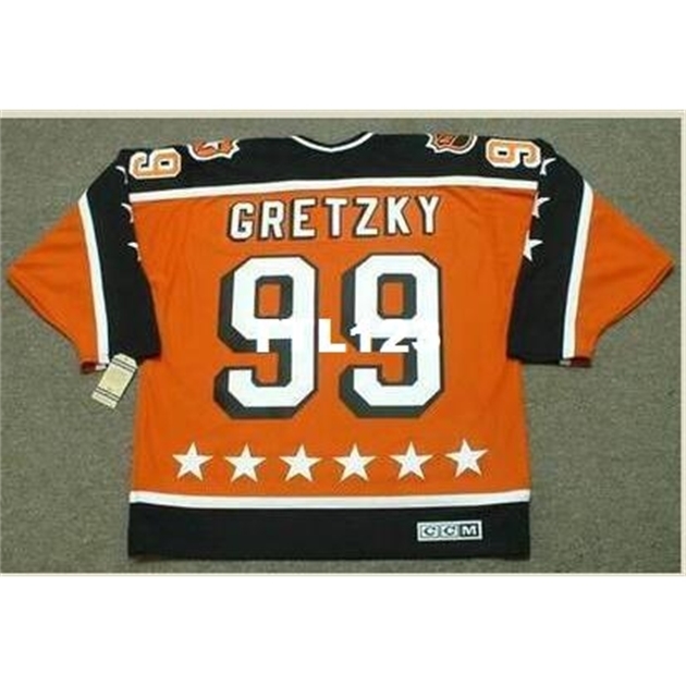 Men #99 WAYNE GRETZKY 1984 Campbell "All Star" CCM Vintage Hockey Jersey or custom any name or number retro Jersey, Orange
Men #99 WAYNE GRETZKY 1984 Campbell "All Star" CCM Vintage Hockey Jersey or custom any name or number retro Jersey, Orange