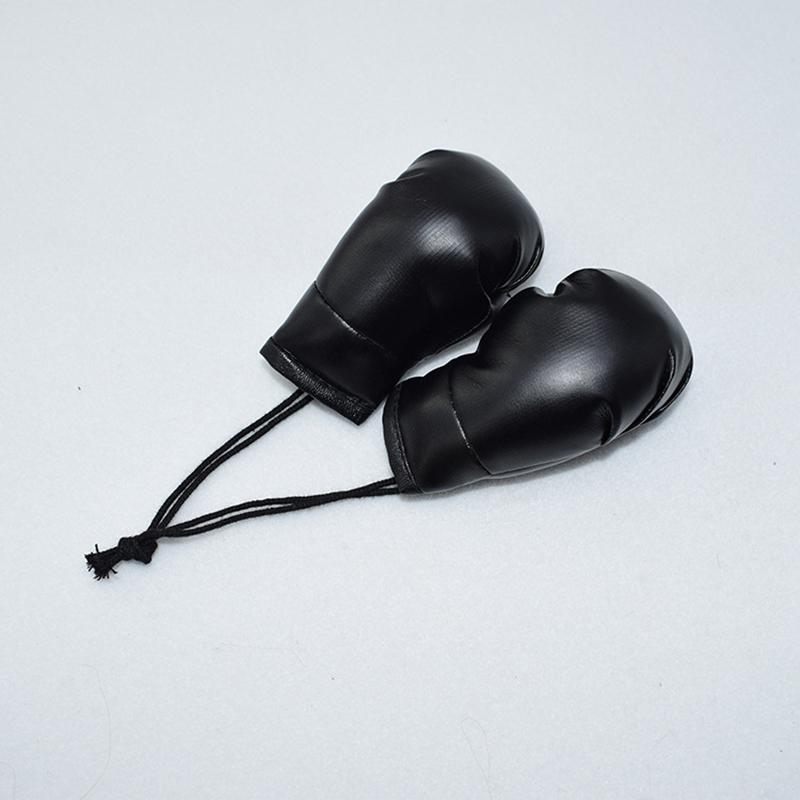 2PCS Car Boxing Gloves Mirror Hanging Pendant PVC Leather Auto Decorations Bag Pendant Araba Aksesuar Car Accessories Interior