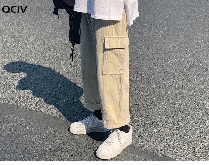 Vintage Men Corduroy Pocket Baggy Cargo Pants Joggers Mens Japanese Streetwear Wide Leg Pants Male Korean Trousers, Black
Vintage Men Corduroy Pocket Baggy Cargo Pants Joggers Mens Japanese Streetwear Wide Leg Pants Male Korean Trousers, Black