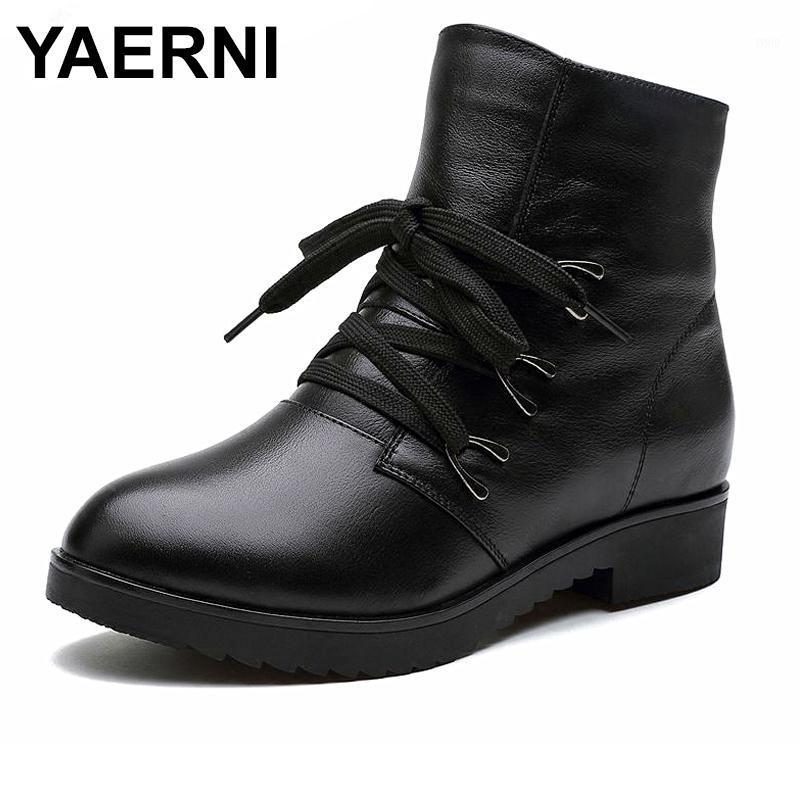 YAERNI WINTER WOMEN BOOTS GENUINE LEATHER BLACK LACE-UP &ZIP Non-slip WOMEN FASHION SNOW BOOTS AUTUMN E6811
YAERNI WINTER WOMEN BOOTS GENUINE LEATHER BLACK LACE-UP &ZIP Non-slip WOMEN FASHION SNOW BOOTS AUTUMN E6811