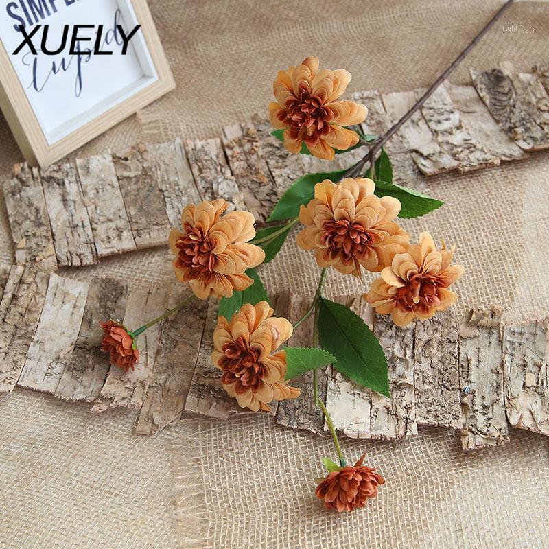 75cm Silk flower wedding bouquet dahlias Artificial flowers fall vivid fake leaf wedding flower bridal bouquets Home decoration1, Blue
75cm Silk flower wedding bouquet dahlias Artificial flowers fall vivid fake leaf wedding flower bridal bouquets Home decoration1, Blue