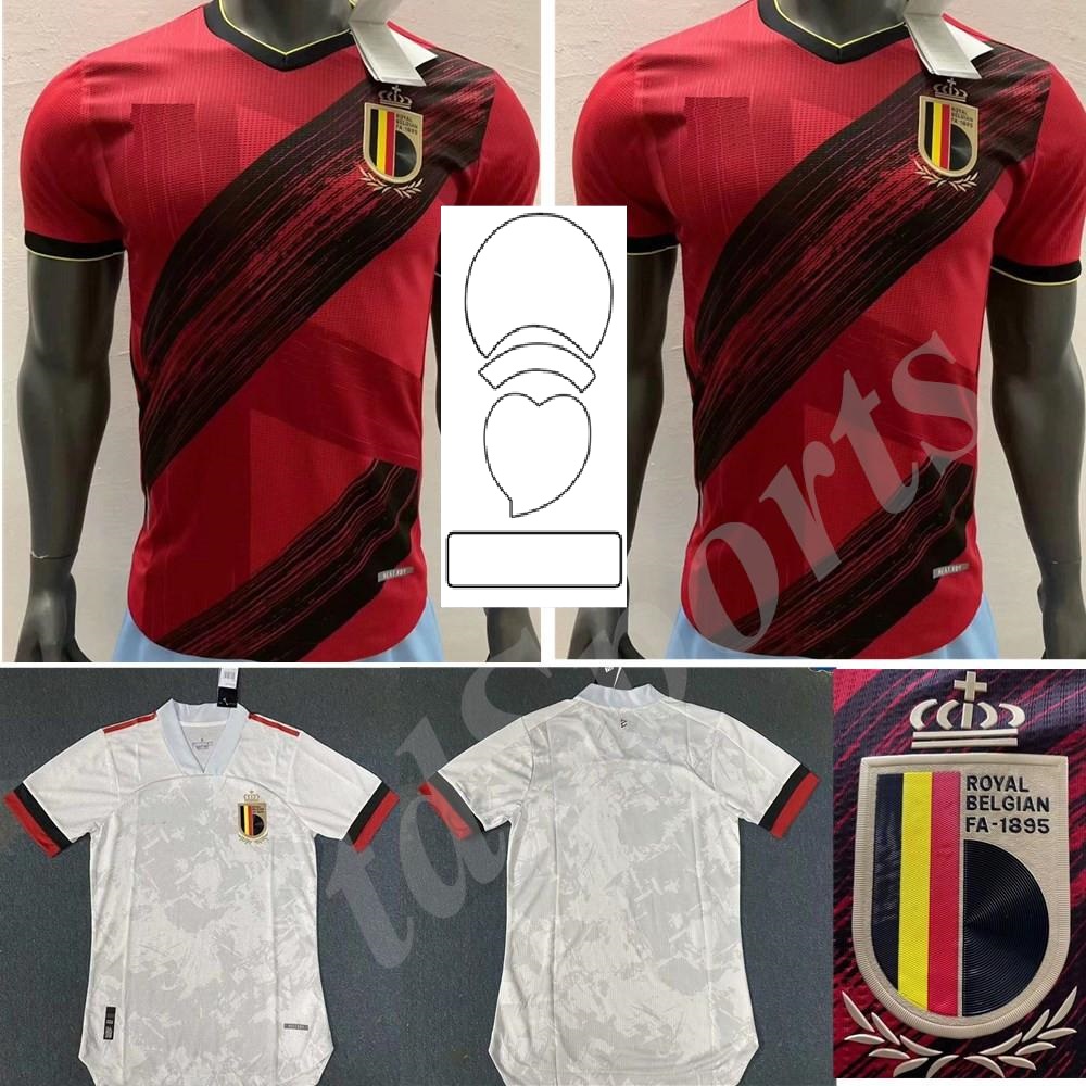 2020 European Cup Player version Belgium soccer jersey E.HAZARD R. LUKAKU camisetas national team 20 21 home away DE BRUYNE football shirt