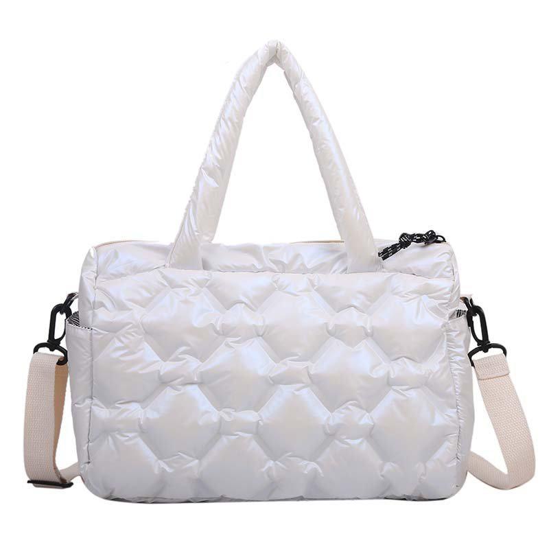 Winter Tote 2021New Shoulder Bag For Women Handbag Space Pad Cotton Feather Down Bags Fashion Lady Large capacity Crossbody Bag, White shoulder bag
Winter Tote 2021New Shoulder Bag For Women Handbag Space Pad Cotton Feather Down Bags Fashion Lady Large capacity Crossbody Bag, White shoulder bag