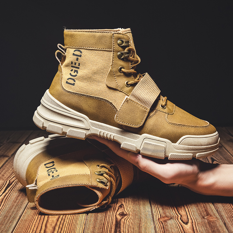 2020 New Autumn Men Martin boots Fashion Outdoor Sneakers Ankle Non-slip Flat Man Casual Wild High Walking Shoes, Khaki
2020 New Autumn Men Martin boots Fashion Outdoor Sneakers Ankle Non-slip Flat Man Casual Wild High Walking Shoes, Khaki