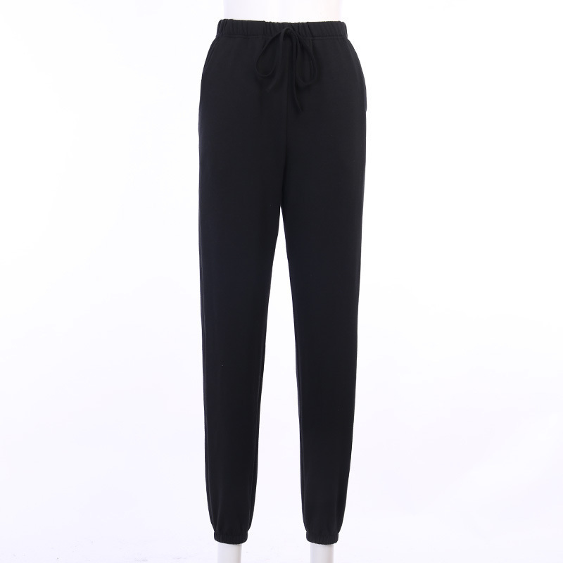 Beachapche Sweat Pants Women Letter Stop Looking At My Butt Sweatpants Joggers Dropshipping Hip Hop Black High Waist 201113