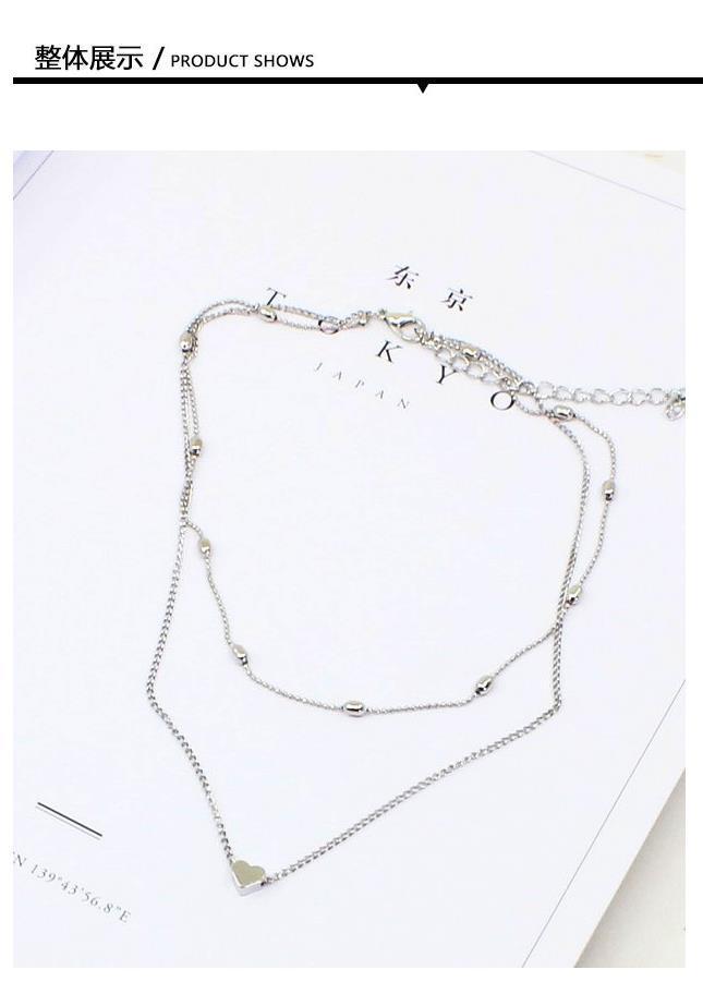 New fashion jewelry simple trendy female street shooting item copper peach heart multi-layer clavicle necklace
New fashion jewelry simple trendy female street shooting item copper peach heart multi-layer clavicle necklace