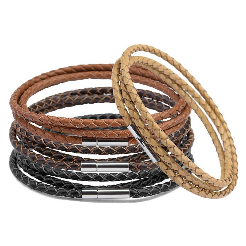LOULEUR Multilayer Genuine Mens Leather Bracelet for Women Stainless Steel Clasps Male Bracelet Bangles Fashion Men Jewelry
LOULEUR Multilayer Genuine Mens Leather Bracelet for Women Stainless Steel Clasps Male Bracelet Bangles Fashion Men Jewelry